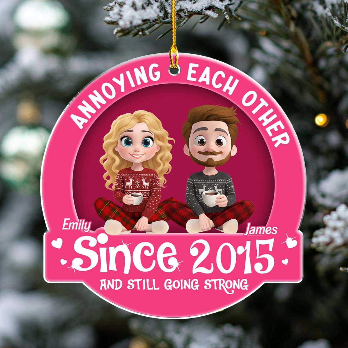 Love You Forever - Personalized Custom Acrylic Ornament