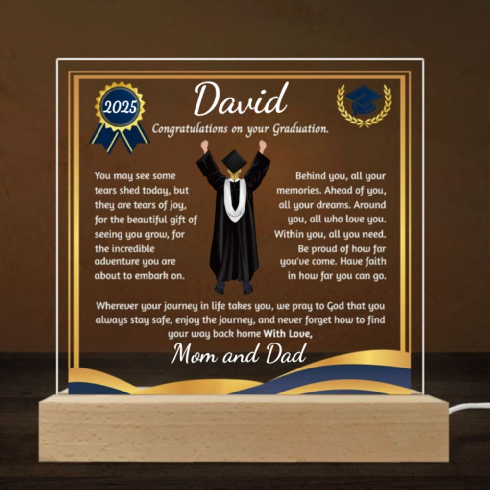 Be Proud Of Your Journey - Personalized Custom LED Light