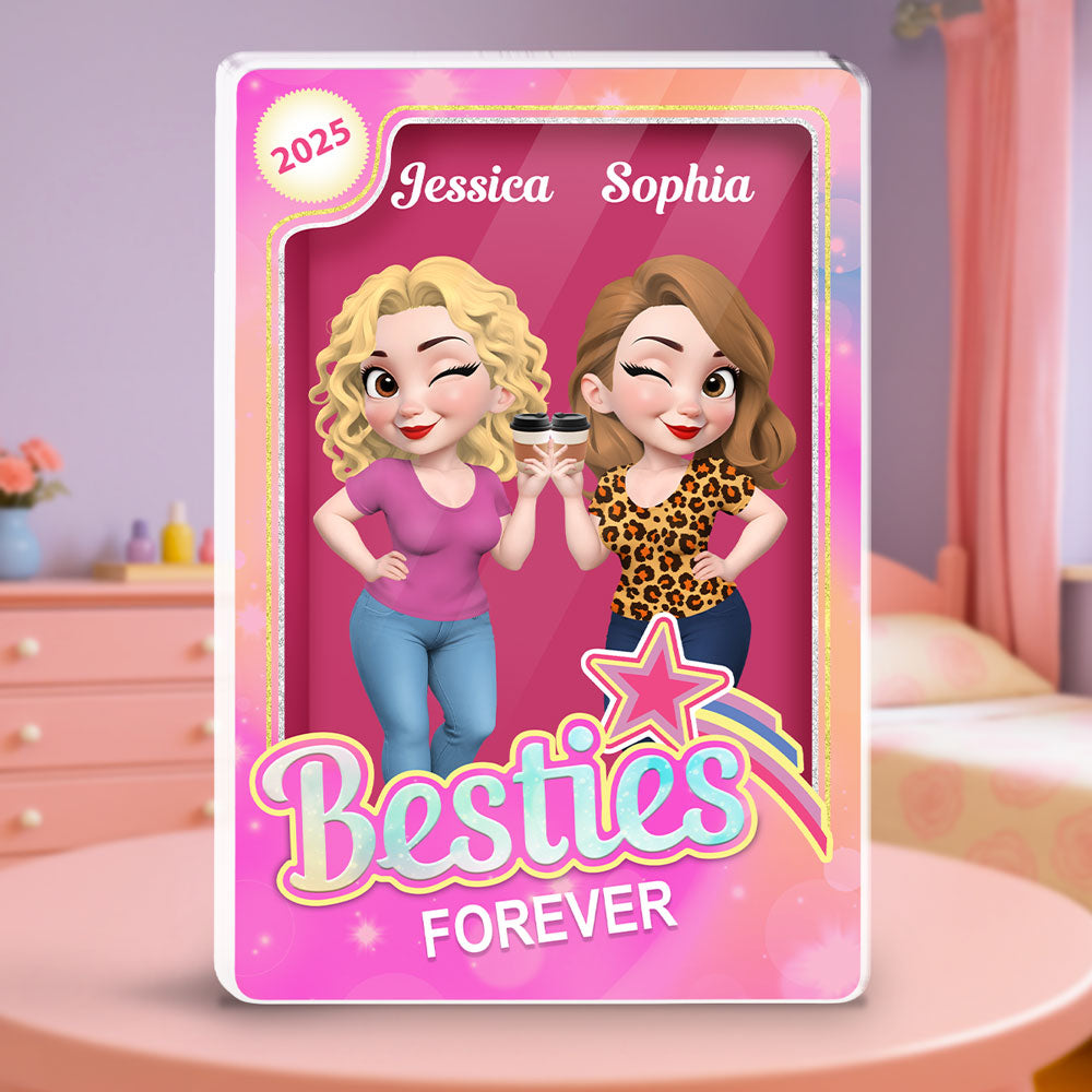 Besties Sisters - Personalized Custom Acrylic Plaque