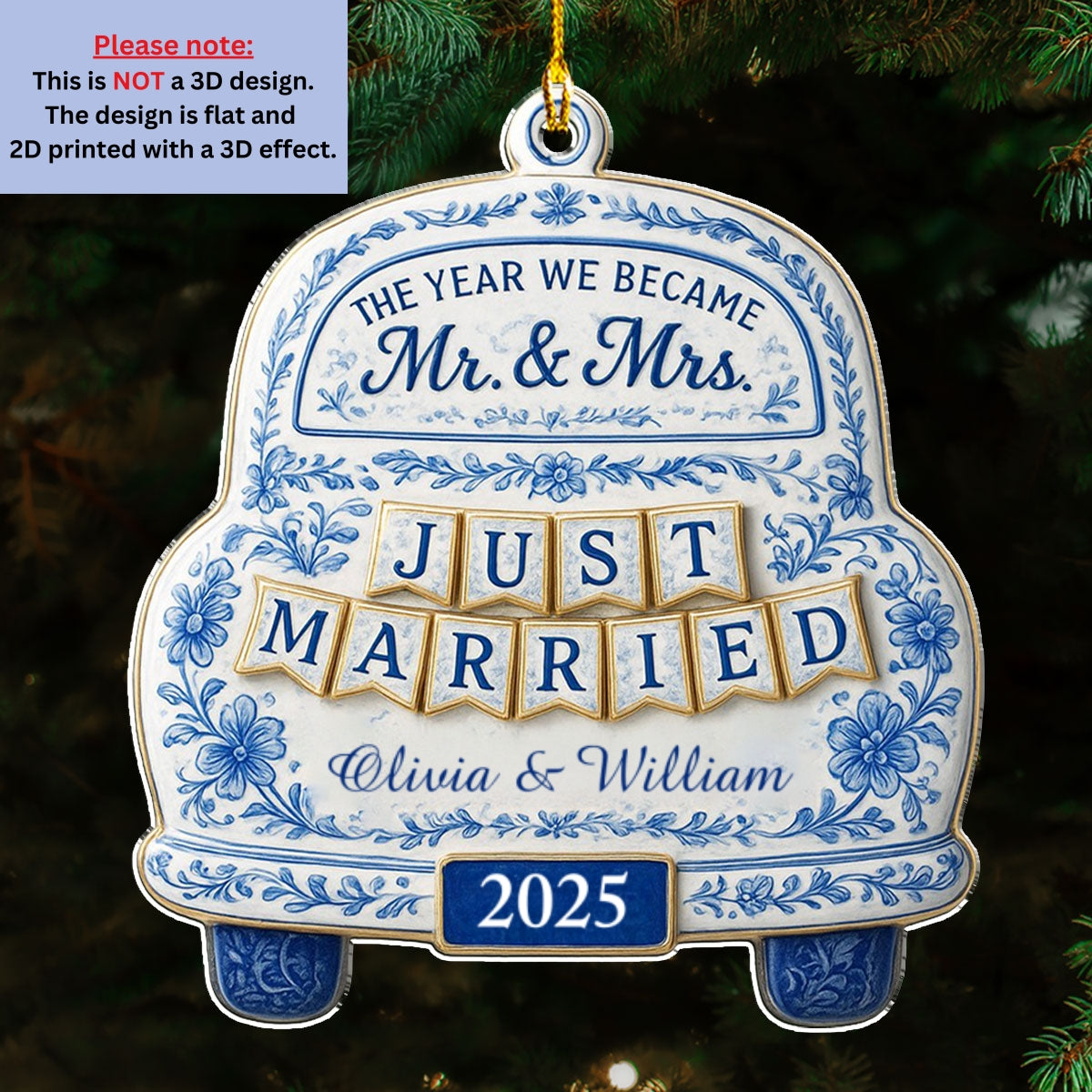 Our Wedding -  Personalized Custom Acrylic Ornament