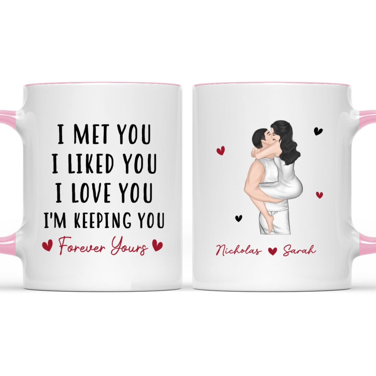 I Love You Always You - Personalized Custom Accent Mug