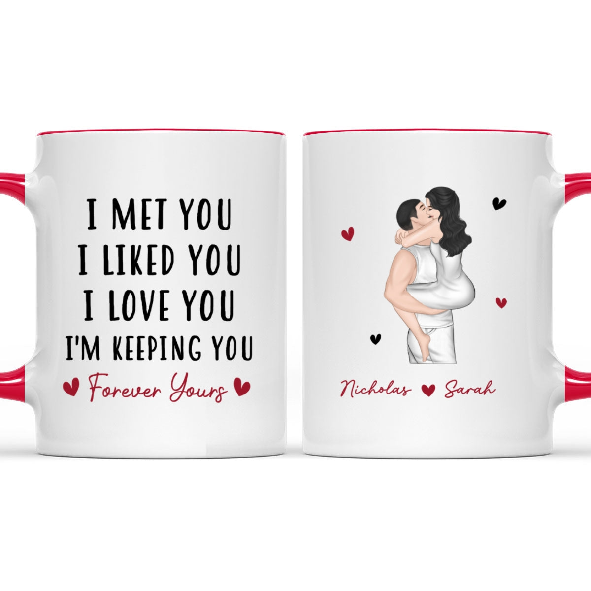 I Love You Always You - Personalized Custom Accent Mug