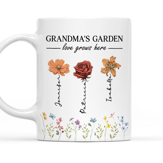 Love Grows Here - Personalized Custom Coffee Mug