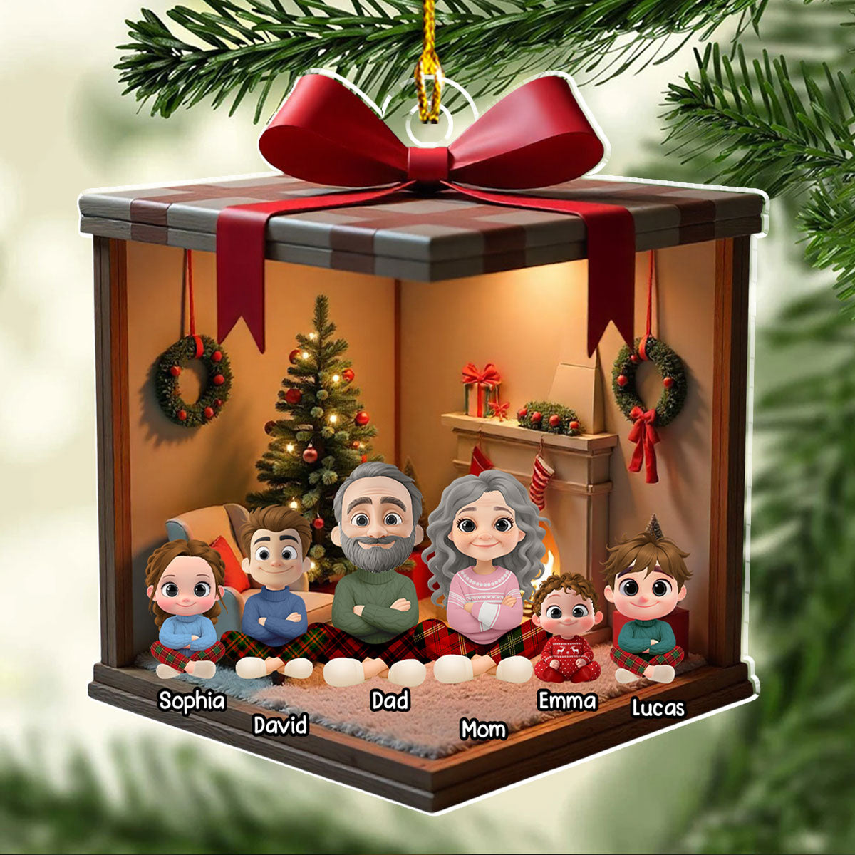 Our Cozy Christmas Together - Personalized Custom Acrylic Ornament