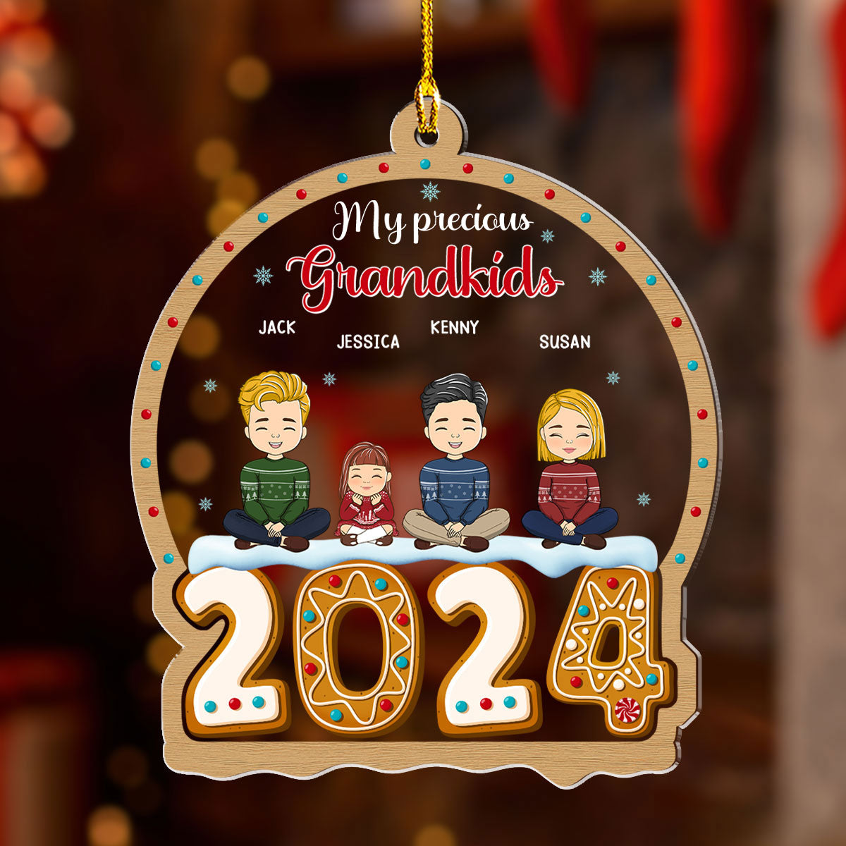 My Precious Grandkids - Personalized Custom Acrylic Ornament