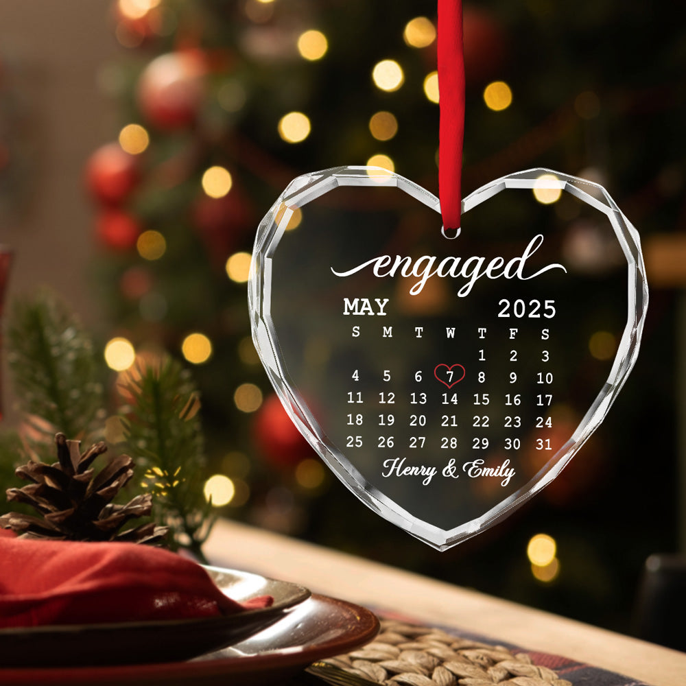 From This Day Forward Always - Personalized Custom Glass Ornament