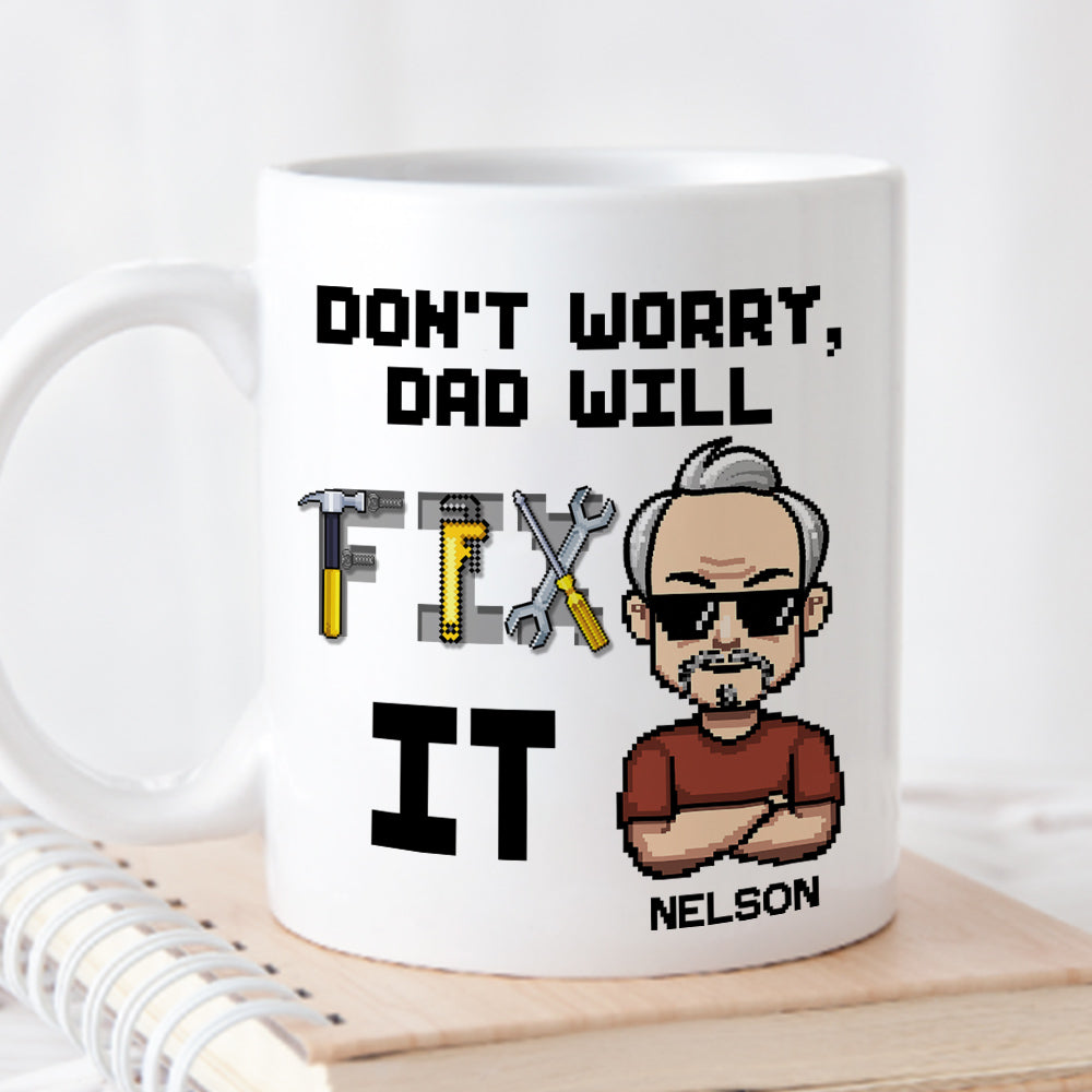 Fix It Pixel - Personalized Custom Coffee Mug