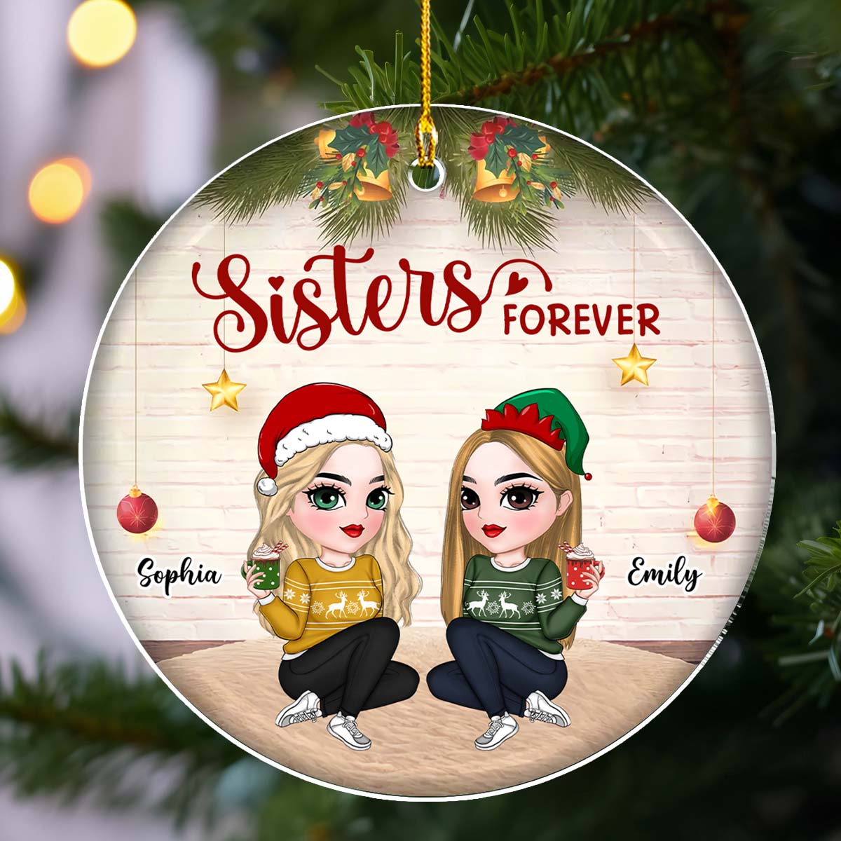 We Are Besties Forever And Always - Personalized Custom Acrylic Ornament