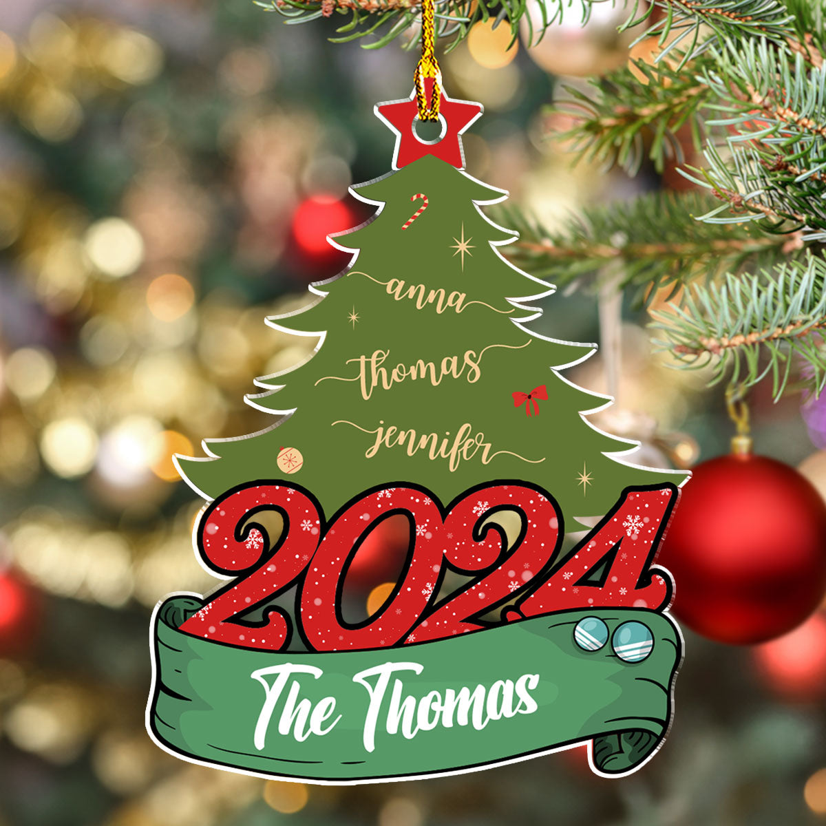 Christmas Tree - Personalized Custom Acrylic Ornament