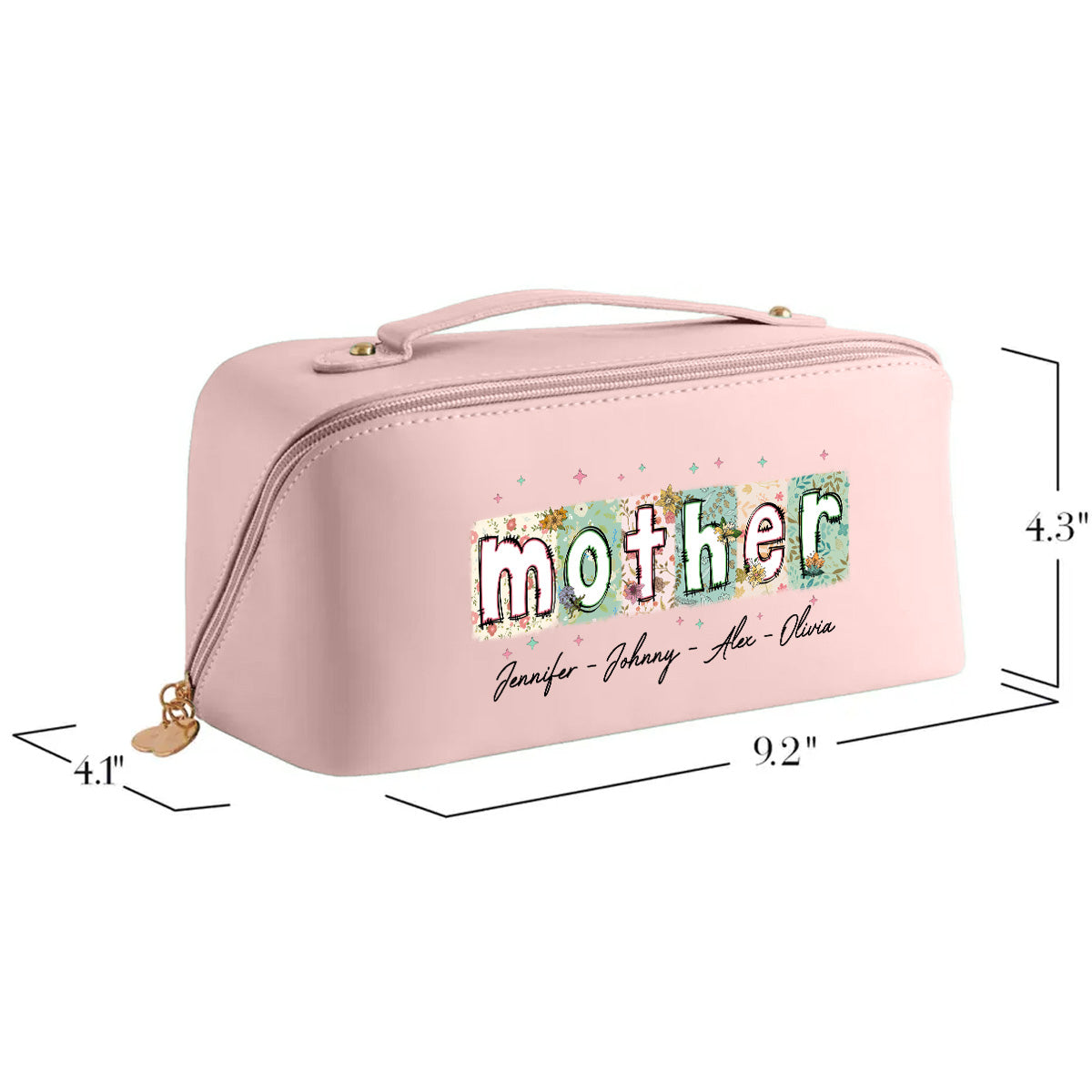 You Are The Piece That Holds Us Together - Personalized Custom Leather Makeup Bag