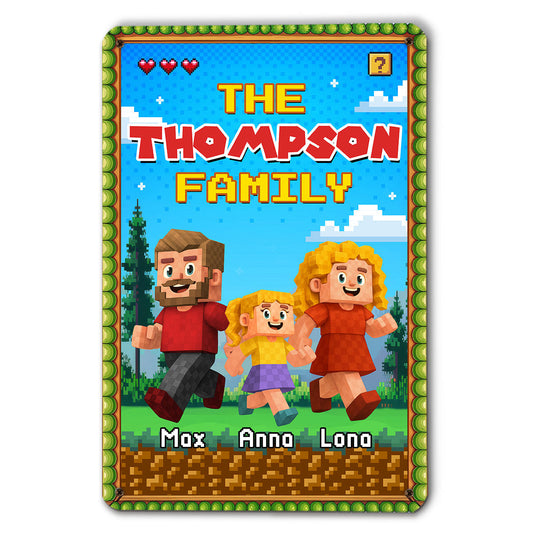 The Family - Personalized Custom 3D Inflated Effect Metal Sign