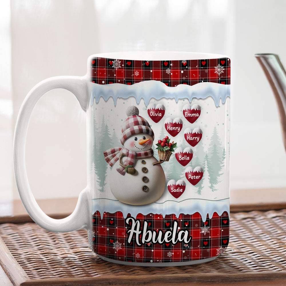 Snowman Grandma - Personalized Custom Coffee Mug