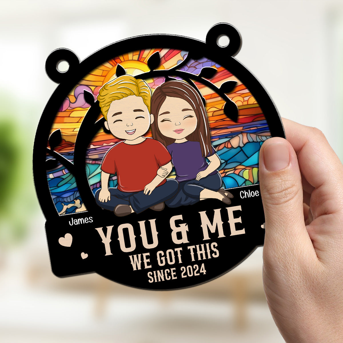 Always Love - Personalized Custom Suncatcher