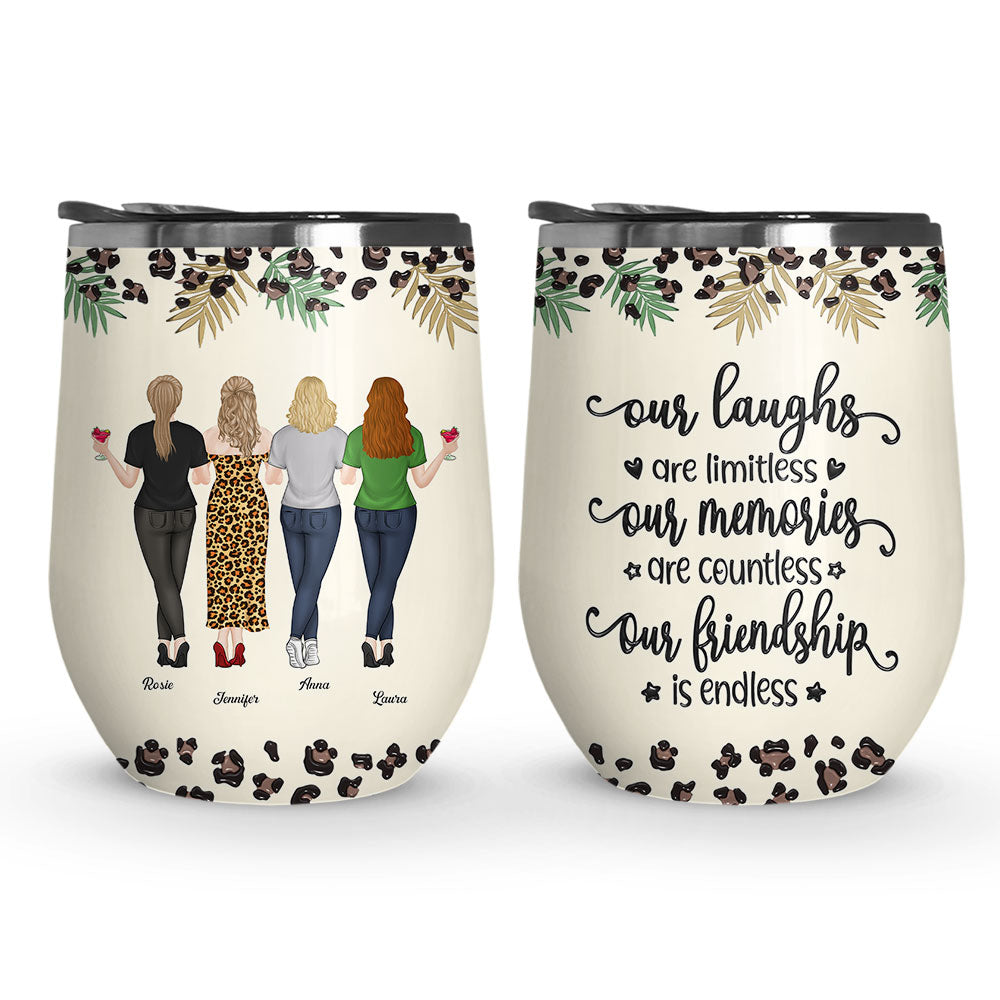 You Make Me Laugh Everyday - Personalized Custom 3D Inflated Effect Wine Tumbler