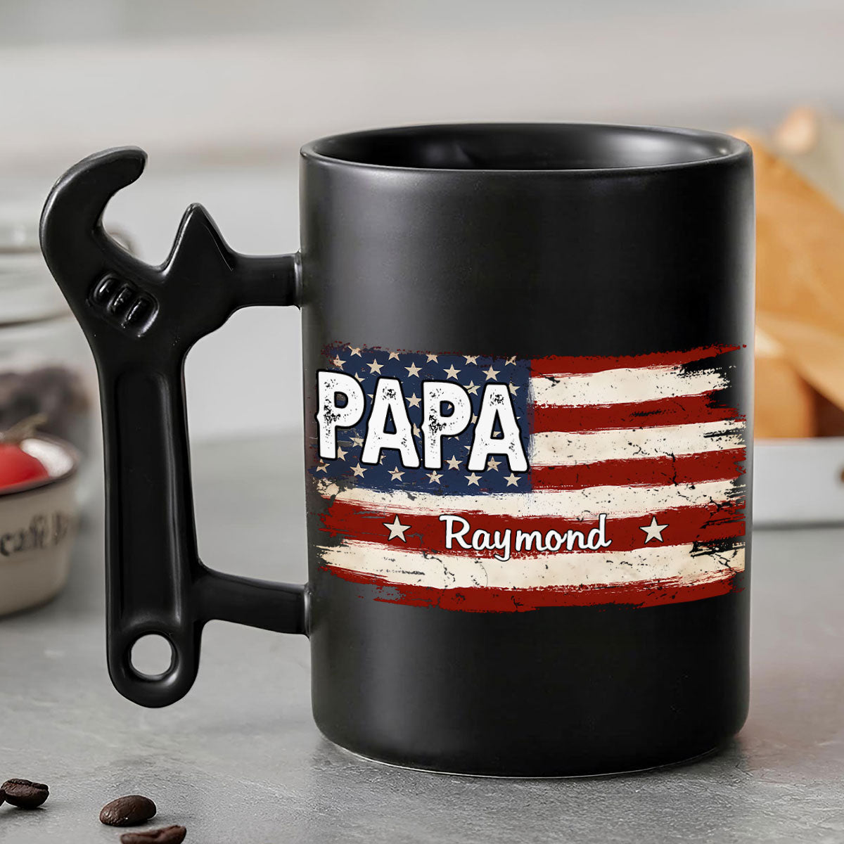 Best Papa Ever â€?Personalized Custom Wrench Handle Mug