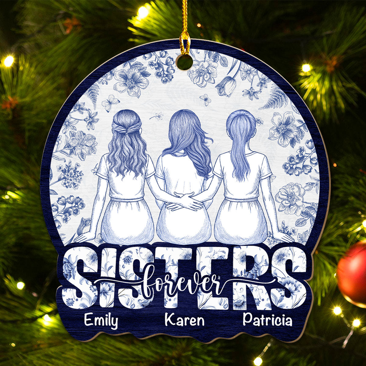 Best Bestie Forever - Personalized Custom Wood Ornament