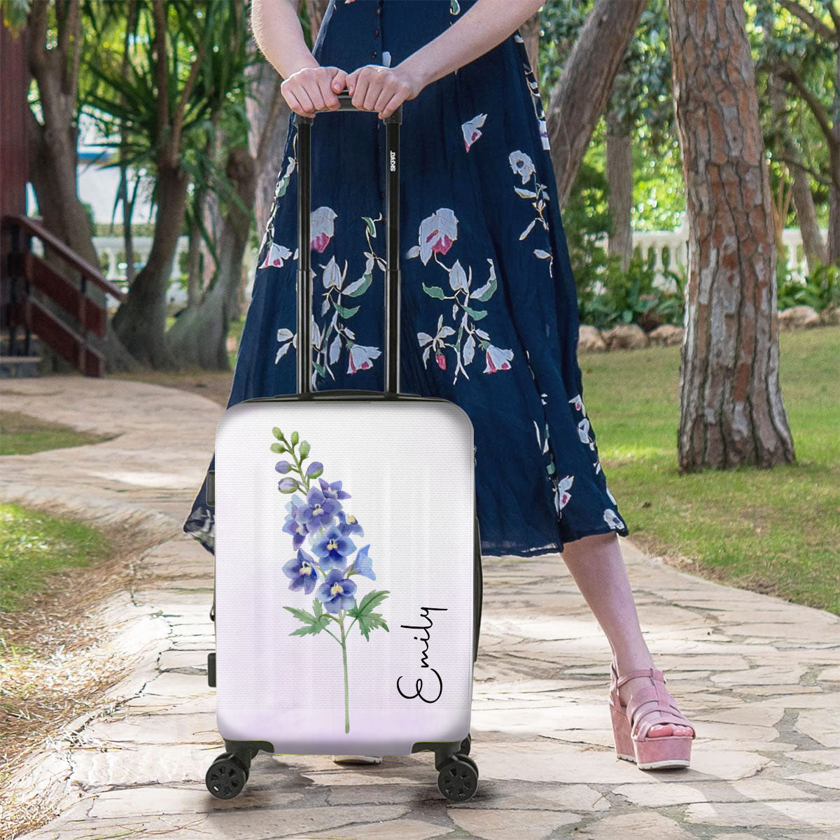 Travel Girl - Personalized Custom Luggage Cover