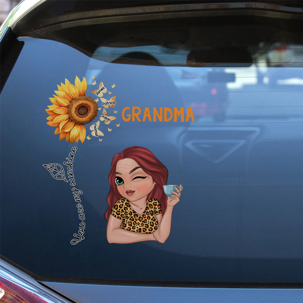 You Are My Sunshine Grandma - Personalized Custom Decal