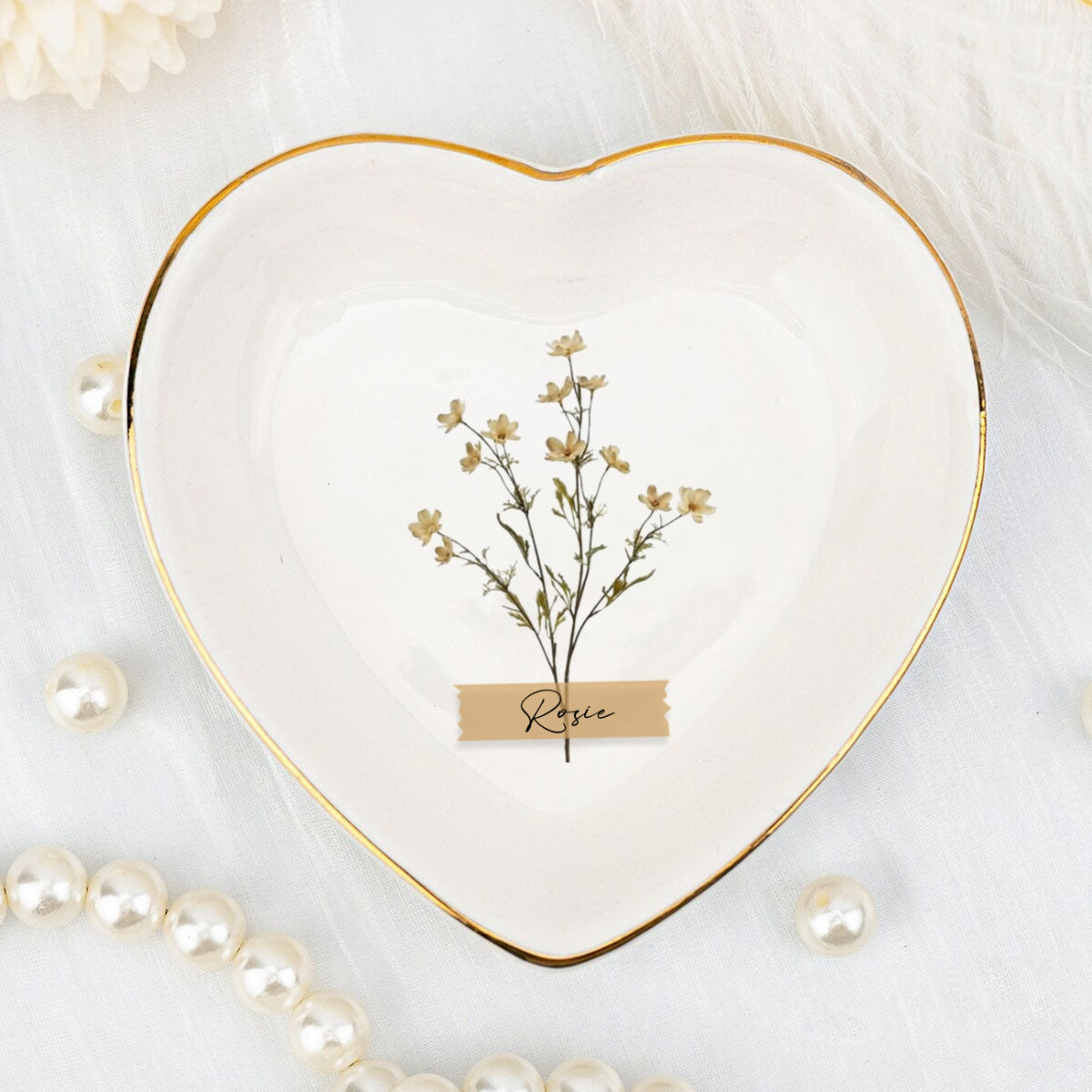 Bloom Where You Are Planted - Personalized Custom Jewelry Dish