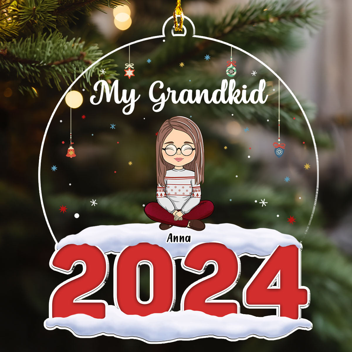 My Grandkids - Personalized Custom Acrylic Ornament