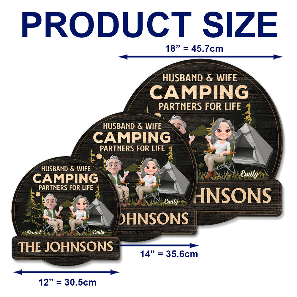 Sit By The Campsite - Personalized Custom Wood Sign