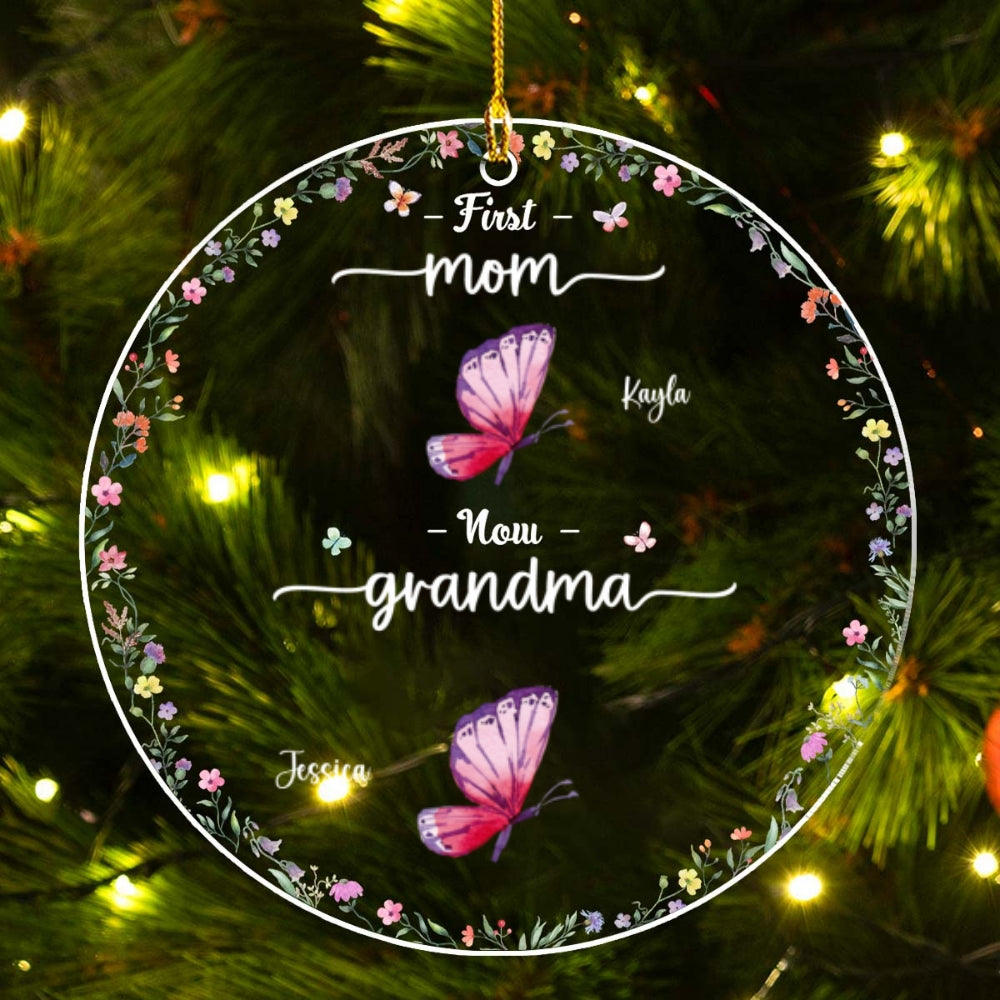 First And Now - Personalized Custom Acrylic Ornament