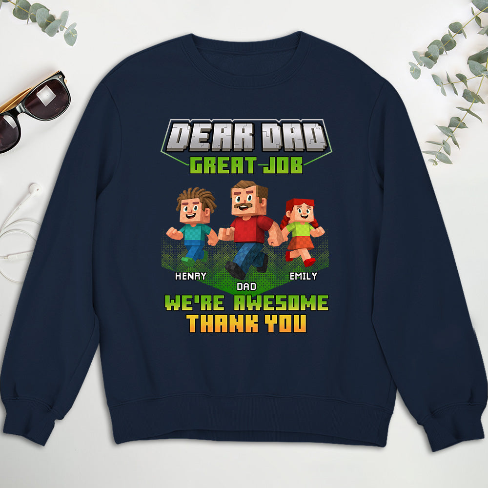 Thank You Dadcraft - Personalized Custom Shirt