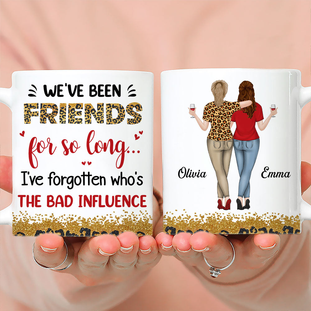 Who Is The Bad Influence Now - Personalized Custom Coffee Mug
