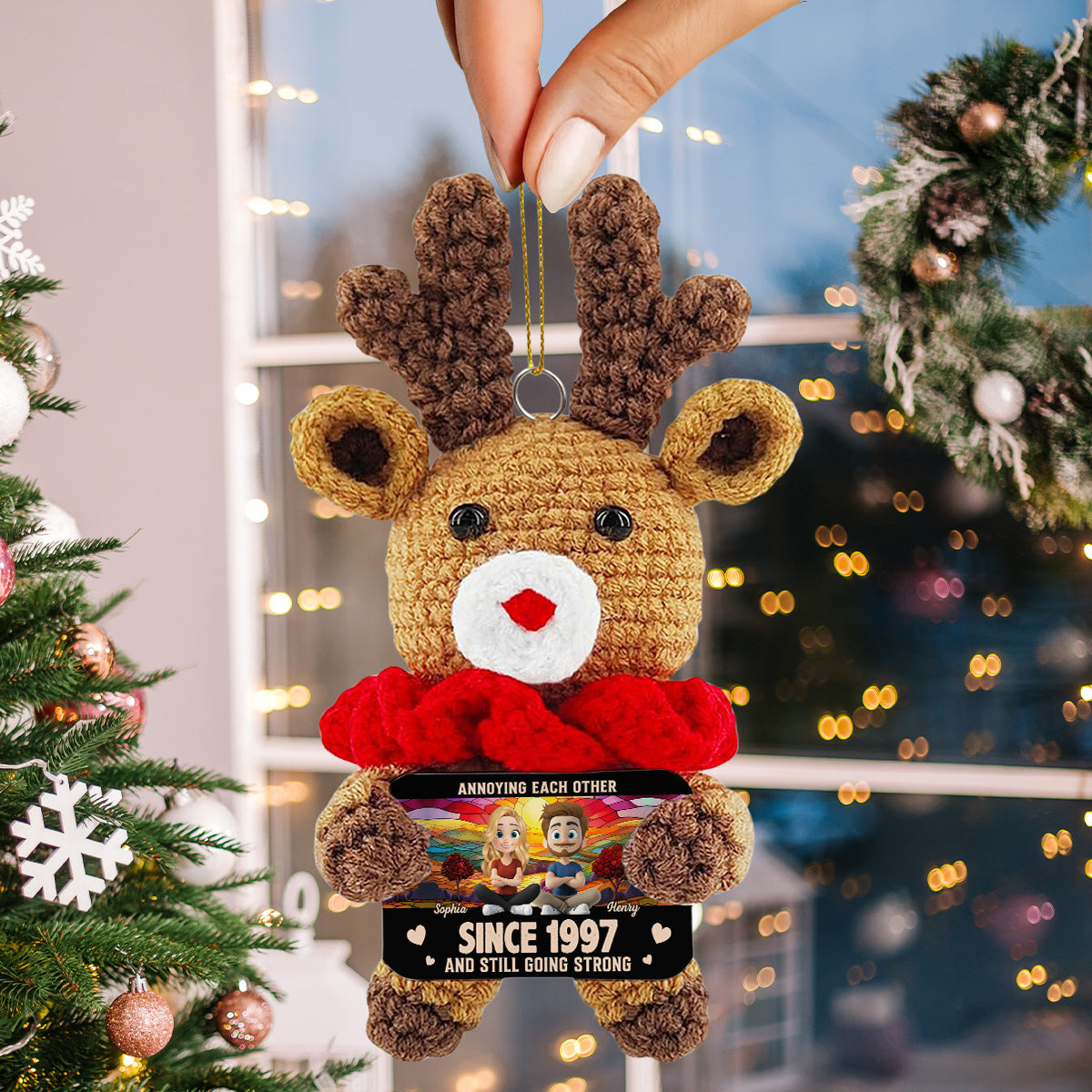Love You Forever - Personalized Custom Deer Crocheted Ornament