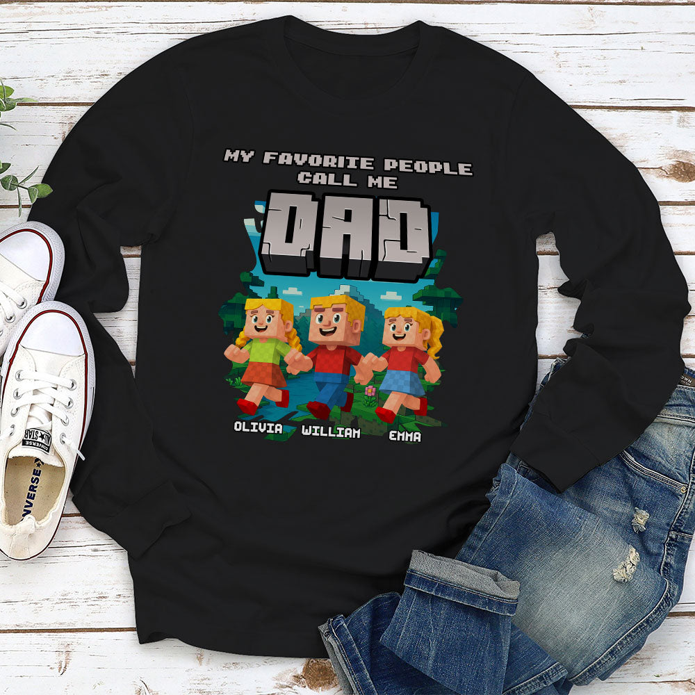 Papa Favorite People - Personalized Custom Shirt