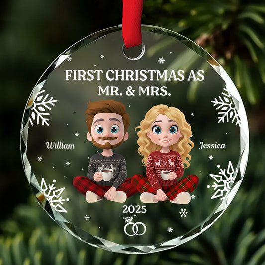 The Year Our Story Began - Personalized Custom Glass Ornament