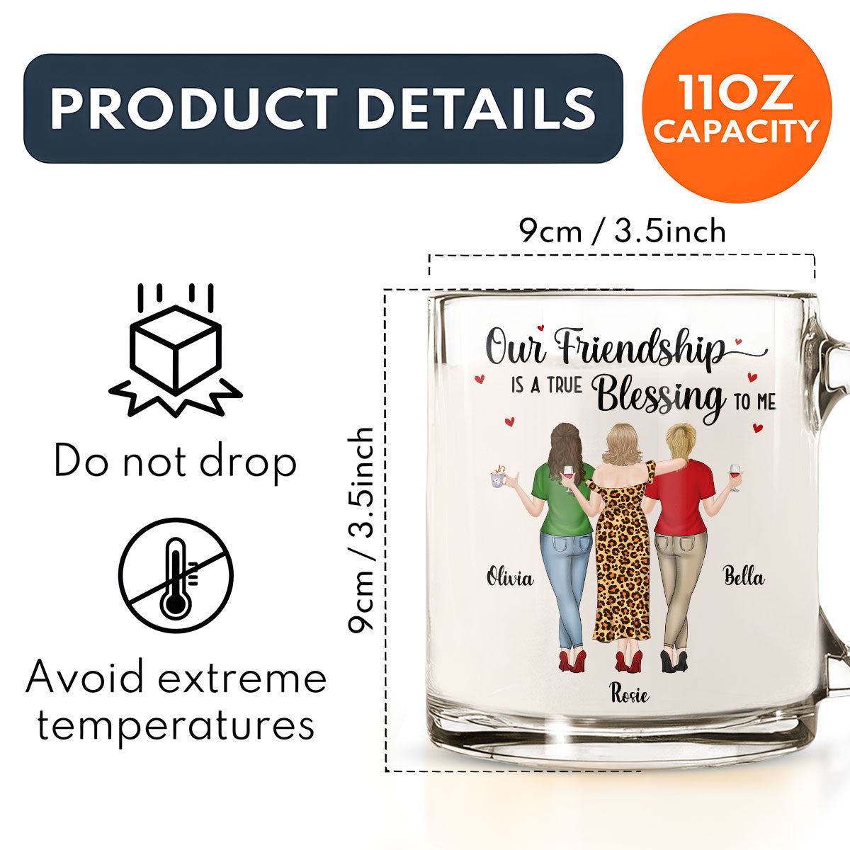 Blessing To Me - Personalized Custom Glass Mug