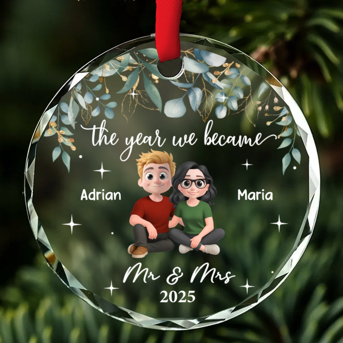 The Best Thing I Found In My Life - Personalized Custom Glass Ornament
