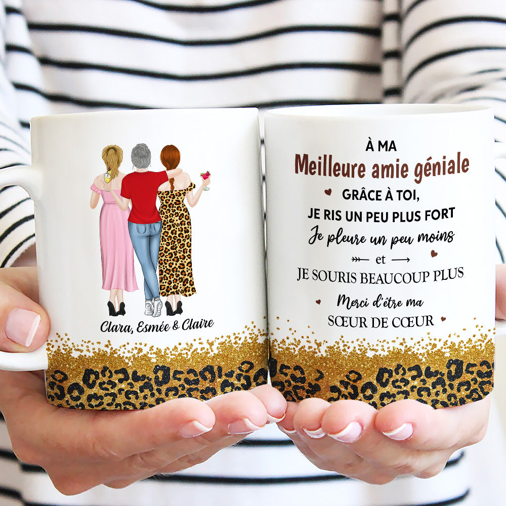 Mug Personnalisé - Grâce À Toi, Je Ris Un Peu Plus Fort