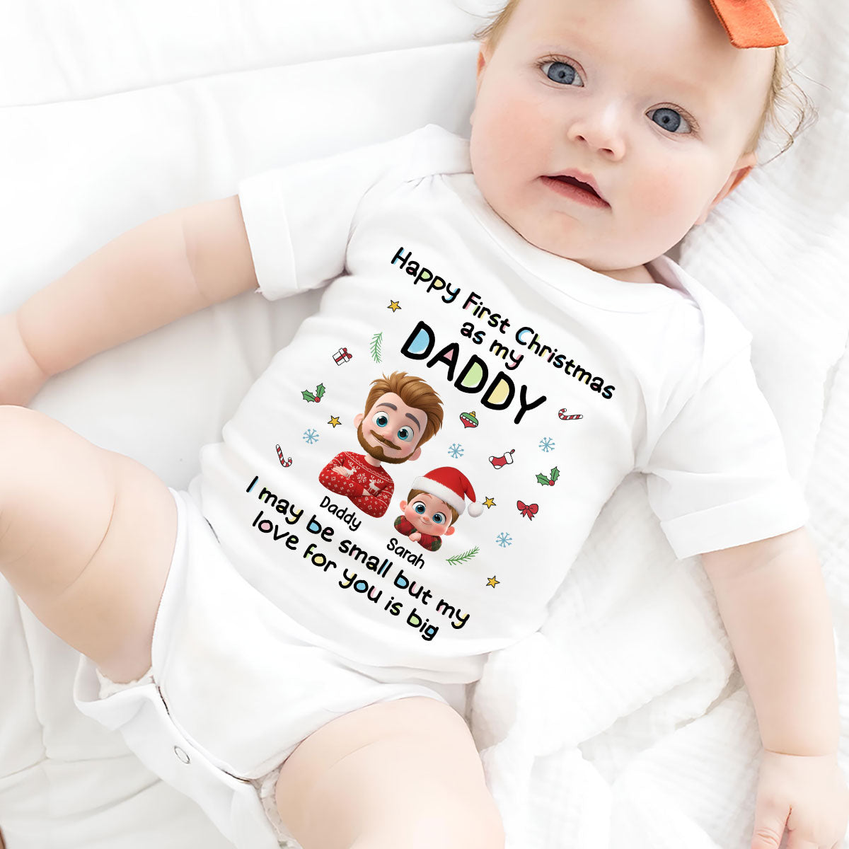 First Christmas With Baby - Personalized Custom Baby Onesie