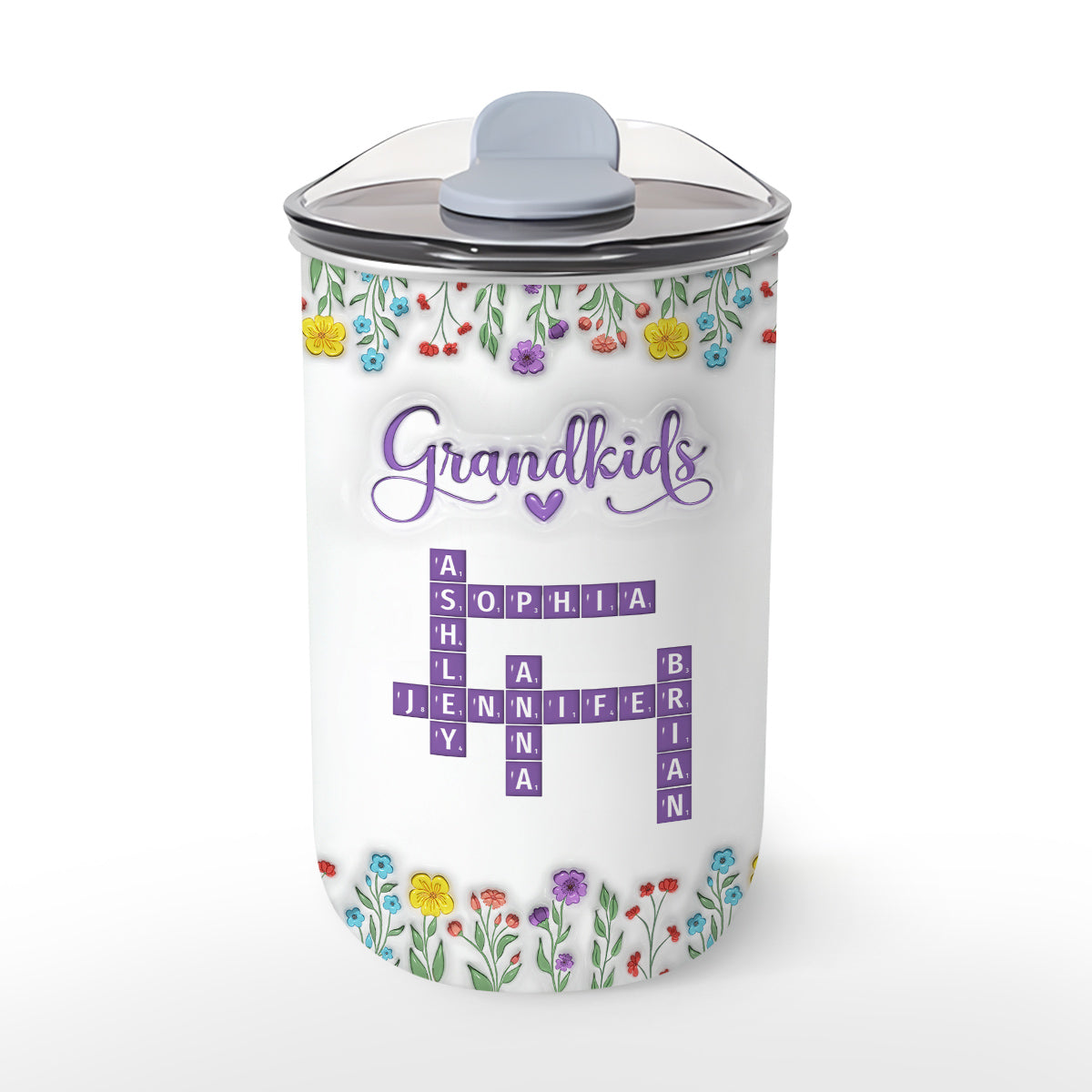 Love My Grandkids Crossword - Personalized Custom 10oz Tumbler