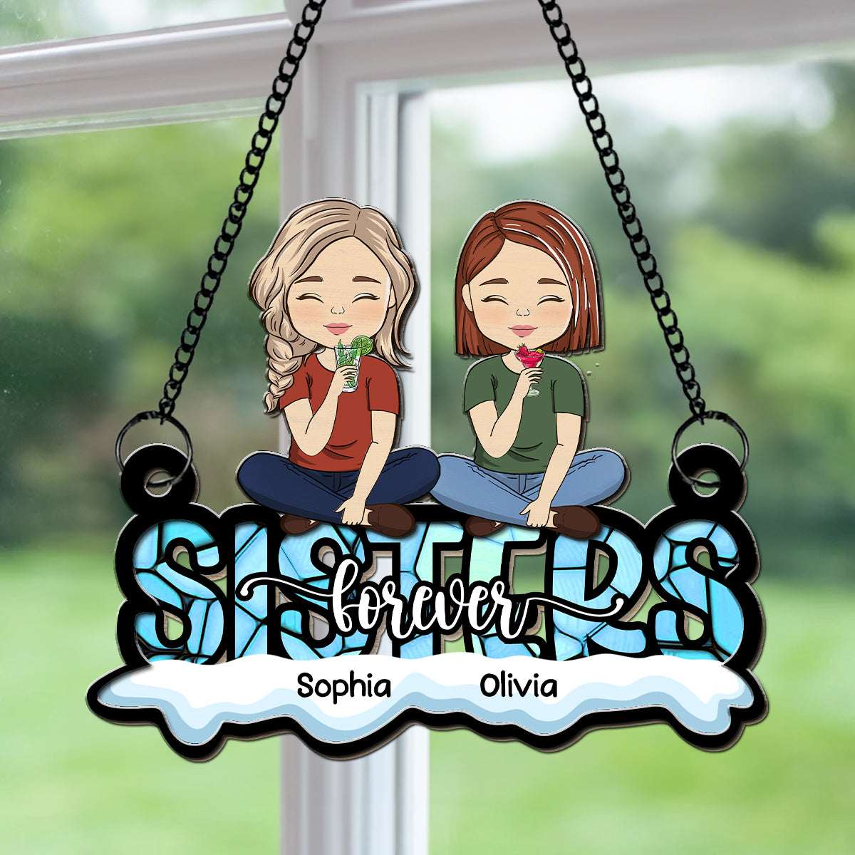 You Are My Bestie Forever - Personalized Custom Suncatcher