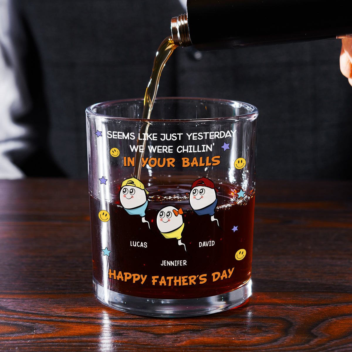 We Were Chilling - Personalized Custom Whiskey Glass