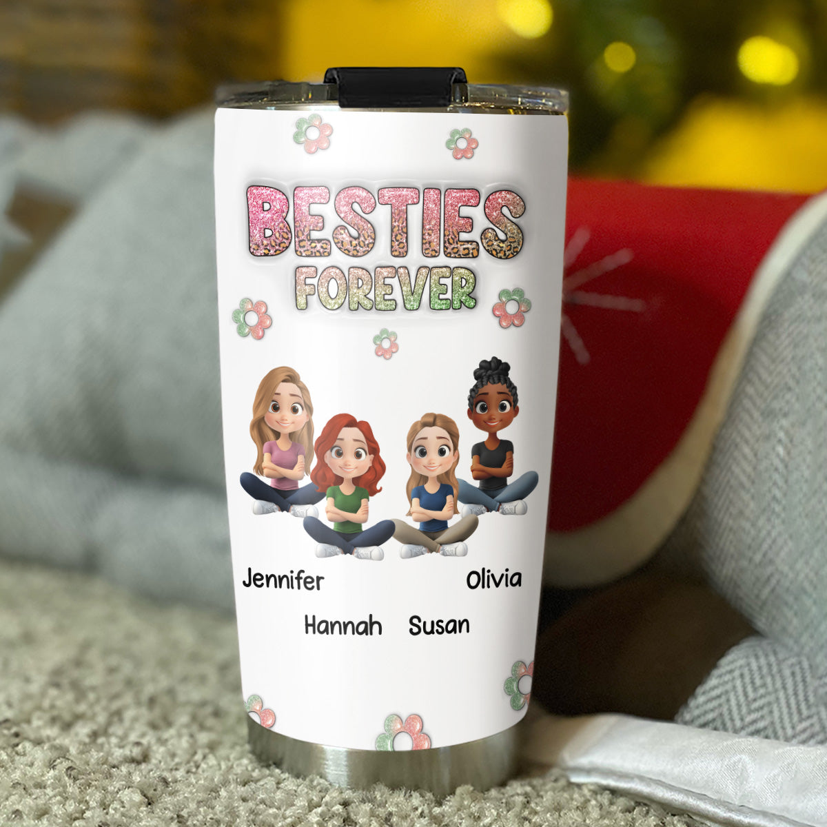 Always My Bestfriend - Personalized Custom 3D Inflated Effect Tumbler