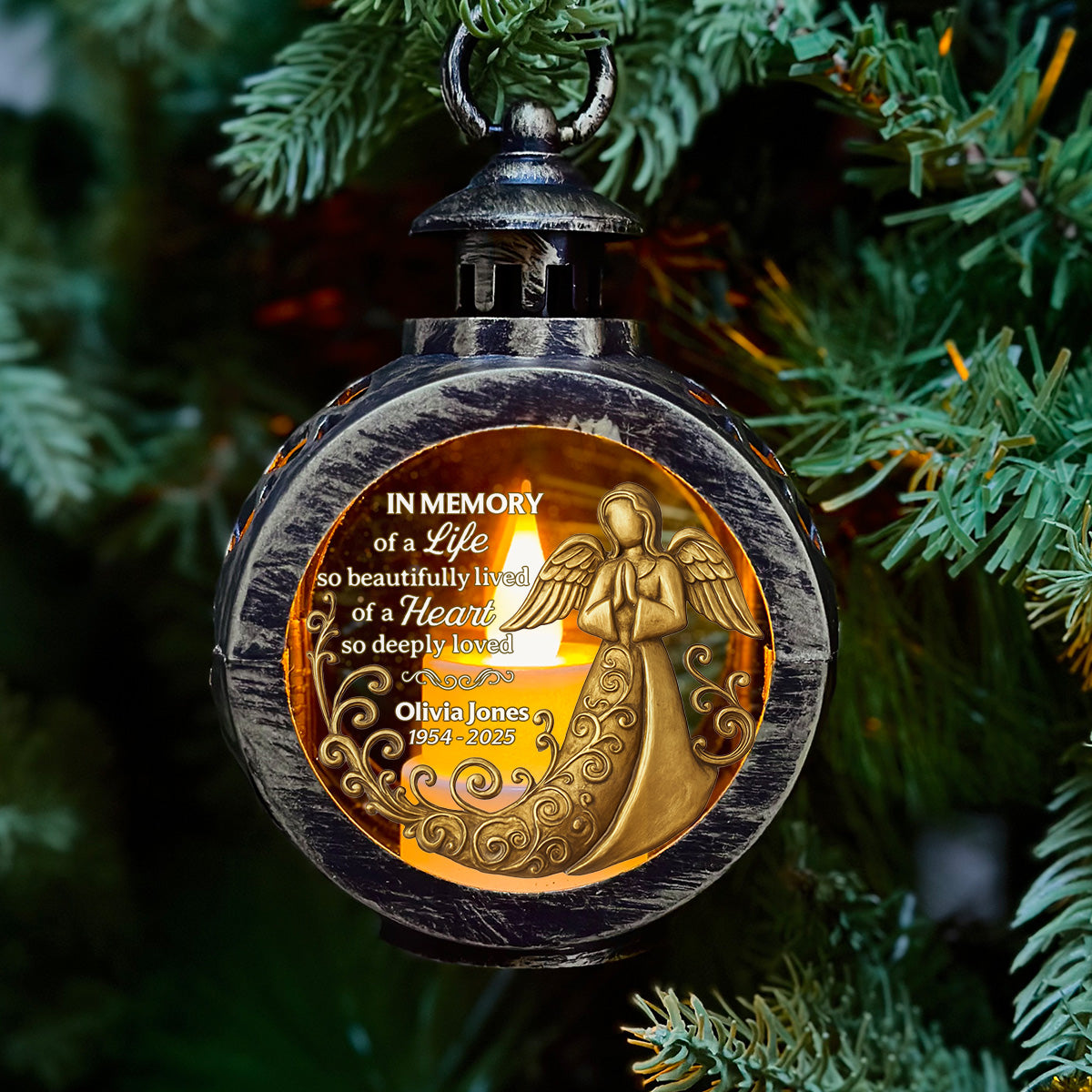 Deeply Loved - Personalized Custom Christmas Lantern