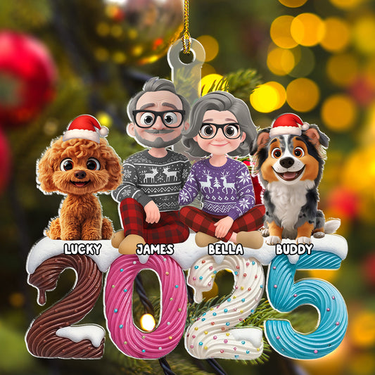 We And Our Kids Cream - Personalized Custom Acrylic Ornament