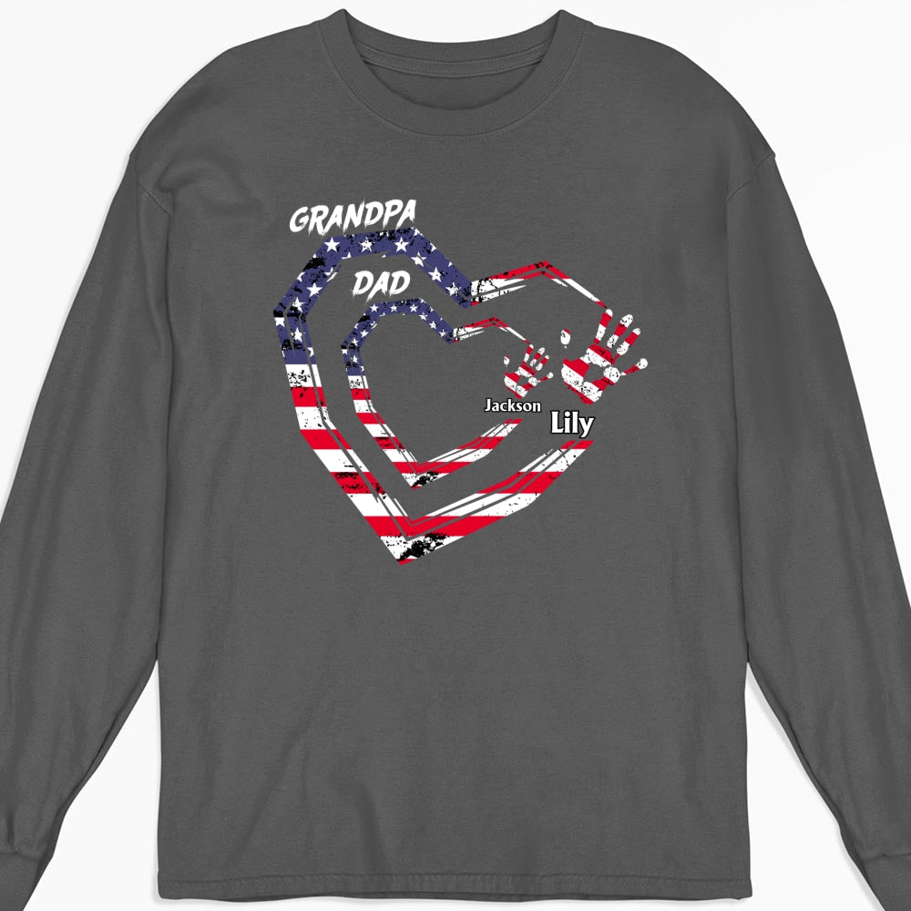 We Love You Grandpa - Personalized Custom Shirt