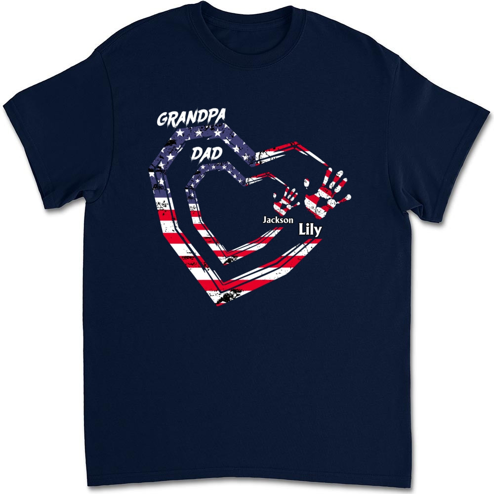 We Love You Grandpa - Personalized Custom Shirt