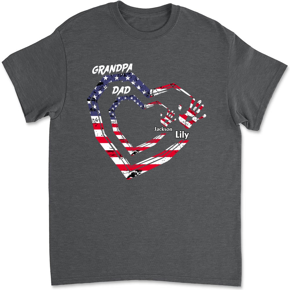 We Love You Grandpa - Personalized Custom Shirt