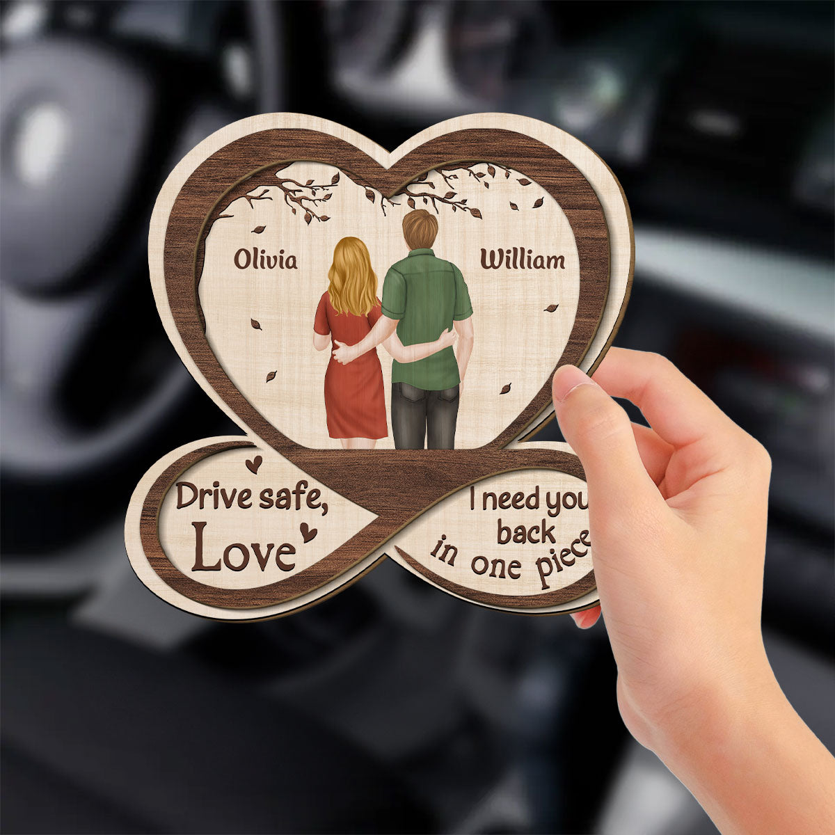 I Need You Back In One Piece - Personalized Custom Car Visor Clip