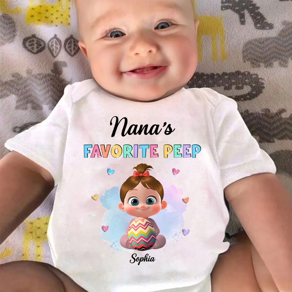Grandma Favorite Peep - Personalized Custom Baby Onesie