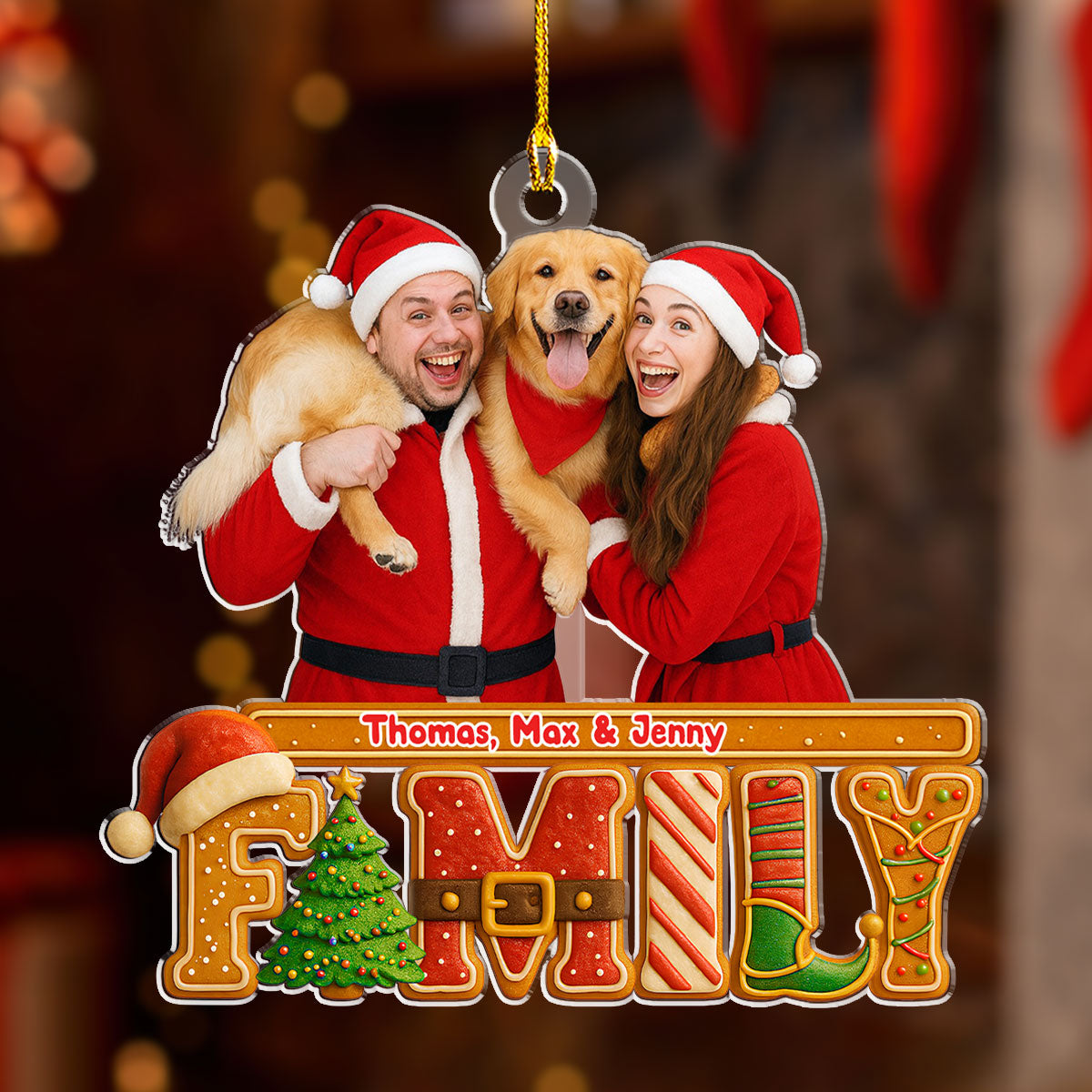 Our Christmas Cake Crew Photo - Personalized Custom Acrylic Ornament