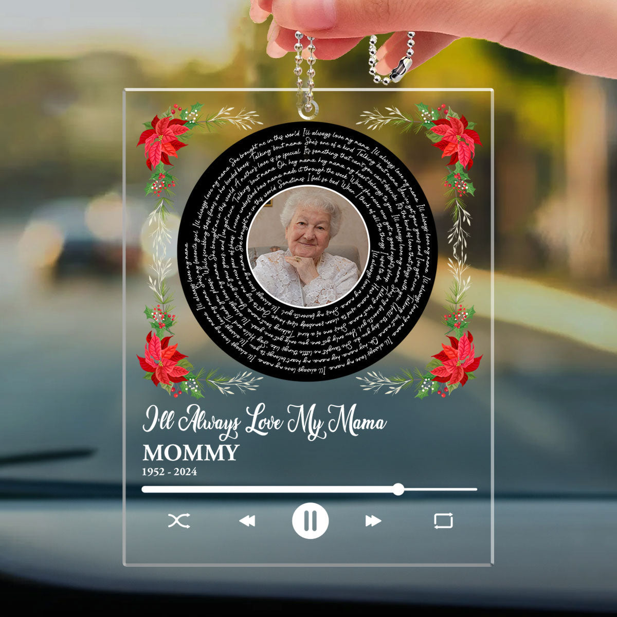 Somewhere Over The Rainbow - Personalized Custom Car Ornament