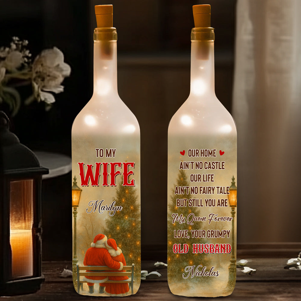 My Queen Forever - Personalized Custom Bottle Lamp