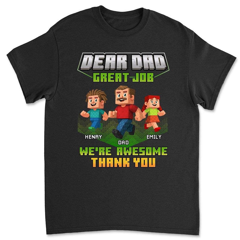 Thank You Dadcraft - Personalized Custom Shirt
